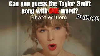 Guess the Taylor Swift Song (HARD EDITION) Part 2! | PopBop!