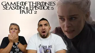 Game of Thrones Season 8 Episode 5 'The Bells' Part 2 REACTION!!
