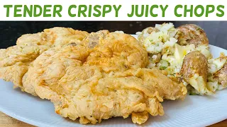 How To Make Tender, Crispy, Juicy Fried Pork Chops Perfect Every Time!