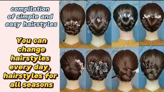 HAIR STYLE | BUN HAIRSTYLE | TYING HAIR- Use these hairstyles when doing activities outside the home