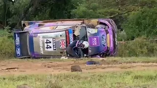 WRC Safari Rally Kenya 2022 highlights day 3 - Greensmith just rolled over