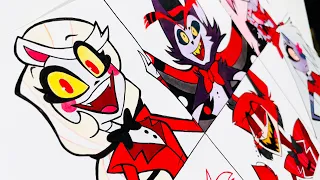 Drawing HAZBIN HOTEL CHARACTERS (Charlie Morningstar, Alastor, Angel Dust, etc.)