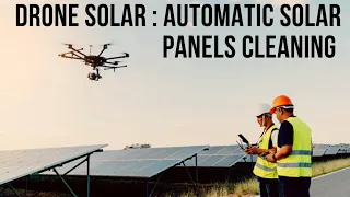 Drone Solar Panels Cleaning #solarpower #electricalengineers #dronesolar #electri_citi