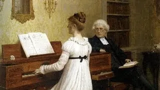 ДЕВУШКА И РОЯЛЬ. БОРИС РУБАШКИН (Boris Rubashkin. Girl playing piano Image. Рainter. Аrt)
