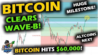 HUGE MILESTONE REACHED Bitcoin Price Hits $60,000 ABOVE WAVE-B, Altcoin Market Cup and Handle Looms