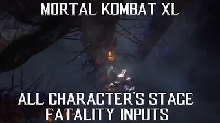 Mortal Kombat XL: All Character's Stage Fatality Inputs