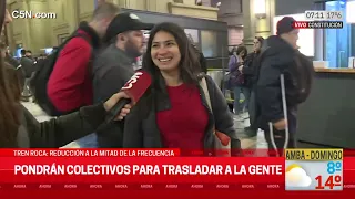 REDUCCIÓN del SERVICIO del TREN ROCA: LA VOZ de la CALLE