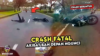 F4t44L!! Gara2 Ban Ngunci Sampai Rider Ters3ret - Gara2 Kecerobohan H4mpir Ket4br4k Kereta