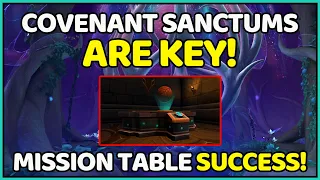 Covenant Sanctums Are Important For Mission Table Goldmaking | Shadowlands Goldmaking