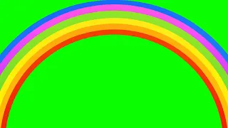 RAINBOW TIME! on green screen with animation - VFX for video Editing #meme #VFX