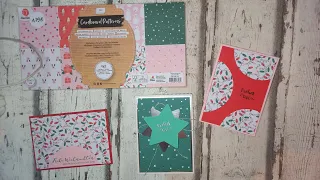 Action - Weihnachtsblock Designpapier - schnelle Möglichkeit für Karten inklusive Grundlagen (Haul)