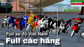 Modpack full xe độ Việt Nam cực vip fix văng cho GTA San Mobile