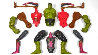 Merakit Mainan ironman vs Siren Head vs Spider-Man vs Hulk Smash Avengers Marvel toys