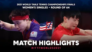 NG Wing Nam vs Sun Yingsha | 2021 World Table Tennis Championships Finals | WS | R64