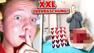 SIE WEINT! 😱 XXL Überraschung bei Freundin versteckt 🎁😍