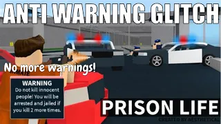 Prison Life: Anti-Warning Glitch | Roblox