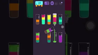 Cups - water sort puzzle | level 37| ⭐️⭐️⭐️