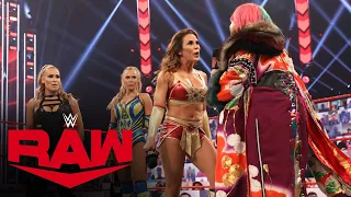 Asuka is confronted by Mickie James, Natalya and Lana: Raw, Aug. 31, 2020