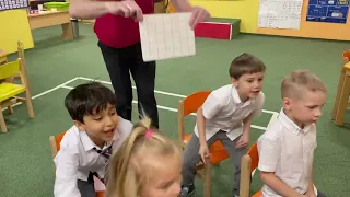 Relay race spelling game