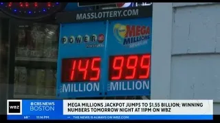 Mega Millions jackpot jumps to $1.55 billion