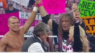 WrestleMania XXVI: The Hart family celebrates in the ring -