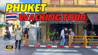 Phuket Old Town Walking Tour | TAILANDIA 🇹🇭 4K