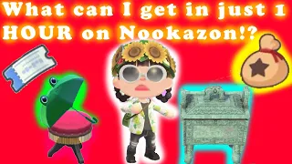 How many NOOKAZON trades can I make in ONE HOUR?