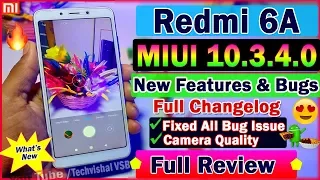 Redmi 6A MIUI 10.3.4.0 Stable Update Full Review | Top Hidden Features | Camera Quality, Dark Mode?