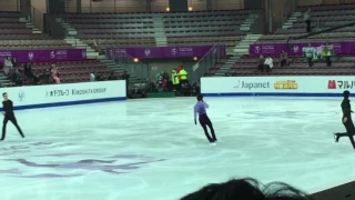 Shoma Uno GPF Marseille 2016 SP Practice Dec. 8 2016