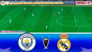 MANCHESTER CITY vs REAL MADRID - UEFA Champions League 23/24 | EA FC 24 Gameplay PC | UCL