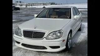 2003 Mercedes-Benz S55 AMG Live Auction WWW.FASTCARBIDS.COM