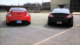 Hyundai Genesis Coupe 2.0T Tsudo vs ISR Exhaust