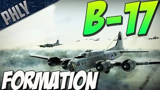 FLYING FORTRESS BOMBER FORMATION (War Thunder Bomber Gameplay)