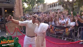 Disneys Jungle Cruise Red Carpet Premiere Disneyland Park Dwayne Johnson Emily Blunt