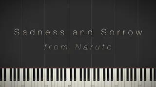 Sadness and Sorrow - Naruto  Synthesia Piano Tutorial