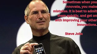 "Innovate and Iterate: Steve Jobs' Wisdom on Embracing Mistakes for Continuous Improvement"