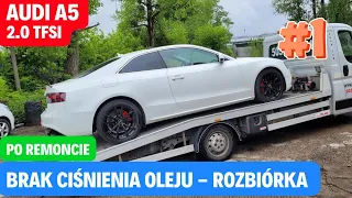 Audi A5 2.0 TFSi 7000km po remoncie i znowu trzeba remontować - Part 1 Jak do tego doszło, diagnoza