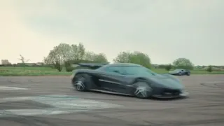 Koenigsegg Jesko acceleration and insane power slides!