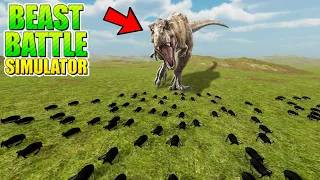 1 T-REX vs. 1,000 PENGUIN BATTLE! (Beast Battle Simulator)