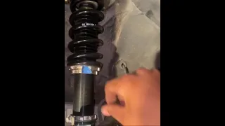 How to adjust coil overs after lowering your car #shorts