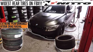 BMW M4 gets "WIDEST" Rear Tires! | Street Drag Radial SETUP! | Perfect Rear Fitment or Do They Rub?