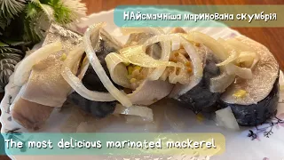 The most delicious marinated mackerel! Fast, tasty and useful