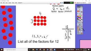 Grade 4 Factors/Factor Pairs