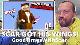 THIS IS CRAZY! GoodTimesWithScar 100 Hours In Hardcore Minecraft: How'd I Survive This?! (REACTION!)