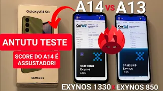 GALAXY A14 5G ANTUTU TESTE | O A14 COM EXYNOS 1330 HUMILHOU O GALAXY A13 COM EXYNOS 850!