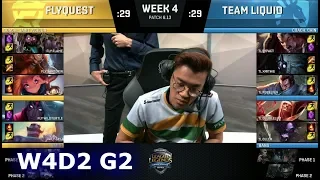 FlyQuest vs Team Liquid | Week 4 Day 2 S8 NA LCS Summer 2018 | FLY vs TL W4D2