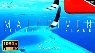 🇲🇻 1/4 MALEDIVEN, Filitheyo Island, Flug, Anreise, Strand, Drone Flight | MariONtour Reisewelten