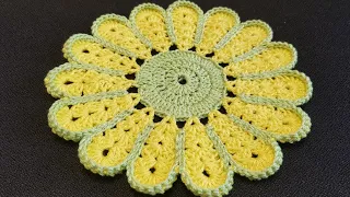 СЕРВИРОВОЧНАЯ САЛФЕТКА  Цветок - Crochet Serving NAPKIN