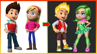 Transforming Ryder and Katie into Inside Out Disgust & Anger: A Paw Patrol Glow Up