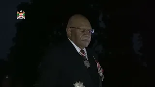 Fiji's Prime Minister attends the 2024 ANZAC Day Dawn Service